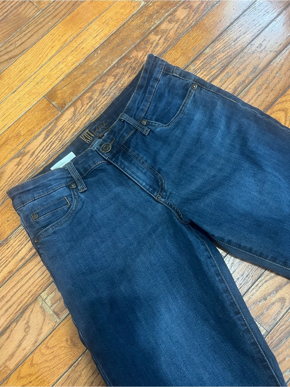 Kut from the Kloth Deep Indigo Straight-Leg Jeans - Picture 4 of 16